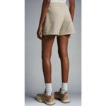 Moncler Monogram Drawstring Shorts in Beige NWT Women’s Sz. S Photo 2