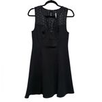 Anthropologie ANTHRO PLENTY TRACY REESE INTERMEDE LAZER CUT Black Sleeveless Flare Dress 4 Photo 3