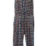 Isabel Marant  Etoile Blue Orange White Geometric Tank Button Jumpsuit sz 36 / 6 Photo 1