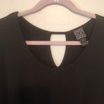 Clara Sun Woo Dress Black 3/4 Sleeve Swing Dress w/ Keyhole Back Sz XS EUC LBD Photo 2