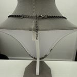 Vintage Elegant Purple and Pink Floral Statement Necklace Photo 2