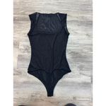 Free People Free People Black Sheer Bodysuit Sleeveless Square Neck Thong XS Photo 1
