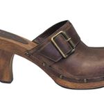 MIA  Vintage Leather Clogs GUC Size 9M  S3746 Photo 2