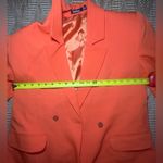 Boohoo Megan Fox Oversized Double Breast Orange Blazer,Size US 6,Great Photo 4