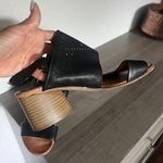 Miz Mooz Bohemian black studded leather block heel open toe sandals 38/8 Photo 11