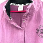 Pink by Victoria's Secret Size Small Quarter Snap Pullover Sweatshirt Purple Photo 2