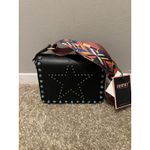 NEW Diophy Women's Vegan Leather Black Handbag w/ Aztec Guitar Strap Photo 5