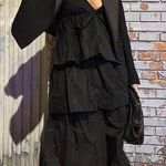 ZARA midi-Maxi Spaghetti’s straps ruffle dress Photo 0
