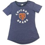 NFL Team Apparel NFL Chicago Bears Women's Roundabout Short Sleeve T-Shirt Navy, Small Photo 0