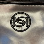 Bebe  silver Fanny Pack ~ Adjustable Waist ~ Faux Leather ~ Nylon NWOT Photo 1