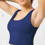 Terez BNWT  TLC Crop Top in Heather Navy Blue Size L Photo 1