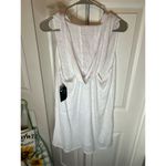 Nike  Women's Hooded Cover-Up Dress White L V-Neck Casual Lightweight Bre… Photo 4