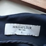 MM.LaFleur M.M. LAFLEUR Lydia Twist Shoulder Sleeveless Sheath Dress ponte stretch Navy 8 Photo 5