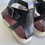 MIA  Women’s Lunna Black Platform Ankle Strap Sandals Photo 5