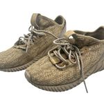 Adidas  Women’s Beige Knit Running Sneakers – Size 7 Photo 0