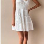 Lulu’s Fairy Your Sunny Day White Tiered Smocked Mini Dress Coquette Cottage S Photo 1