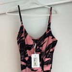 Ted Baker  Diantha pink Black Sour Cherry Palm-Printed Jumpsuit NWT 4 US 10 Photo 4