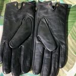 Ted Baker NEW  Leather Sophiis Bow Smart Gloves Black M-L Photo 3