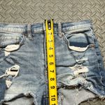 Aeropostale Aero Cheeky Short Distressed Blue size 4 Photo 6