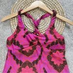 prAna  Women’s Tankini Swim Top Babydoll Manori Pink Racerback in Multicolor M Photo 2