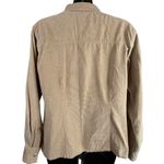 Gap VTG 90s Blue Jeans Long Sleeve Button Up Corduroy Tan Shirt Women’s M School Photo 4