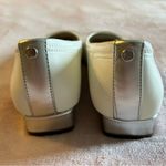 London Fog  white and silver Annee dress shoes square toe and heel size 8.5 Photo 4