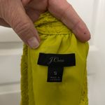 J.Crew  Chartreuse Lace Halter Tie Neck Blouse Size S Photo 2