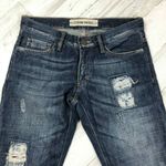 ETIENNE MARCEL Skinny Jeans Women 24 Blue Bleach Dip‎ Cuff Distressed Photo 3