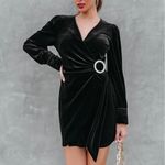 VICI  | Million Dollar Baby Velvet Embellished Buckle Dress Photo 1
