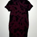 Hot Topic Maroon Tie Dye Tee Shirt Dress Photo 4