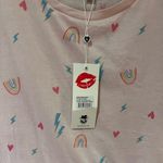 Wildfox Pride Symbols Rainbows Heritage Cotton Tee Shirt Ballerina Pink Size XL Photo 6