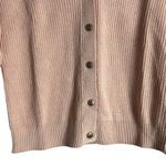 CAbi 3357 Blush Pink Ribbed Knit Lace Up Button Front Cardigan Sweater Size S Photo 6