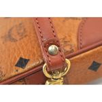 MCM  Brown Clutch with Logo Pattern and Wrist Strap Photo 8