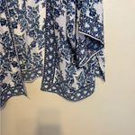 Max Studio  London Blue White Floral Kimono Cardigan Open Front 2X Plus Photo 6