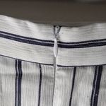 The Collective M Strapless Striped Empire Waisted Midi Dress in Dark Navy n Whit Blue Size M Photo 3