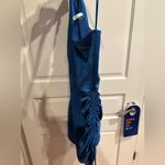 Glam  Electric Blue One-Shoulder Dress Photo 2