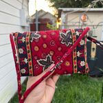 Vera Bradley Red Floral Crossbody Bag Photo 4