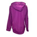 Gerry Fuchsia Hot Pink‎ Full Zip Hooded Raincoat Jacket Medium Zipped Pockets Pink Photo 2