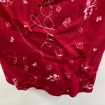 Splendid x 125 Vogue Red V-Neck Chemise Slip Dress Women Small NWT 90's Photo 4