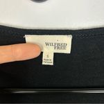 Wilfred Free Aritzia Black Long Sleeve Wrap Ruched Midi Dress Size Small Photo 9