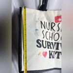 Nursing School Survival Kit Canvas Tote Bag NWT Reusable Multiple Use Tote Black Photo 3