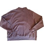 PARKE  Ribbed Varsity Mockneck Pullover in Mocha Photo 2