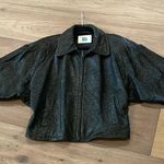 Tannery West Vintage Brown Leather Jacket Cinch Waist Size Large Photo 8