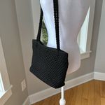 Lina Black Woven Crochet Braided Strap Purse Photo 11