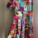 LuLaRoe NWT Disney Abstract Art Minnie & Mickey Mouse Colorful Amelia Small Photo 2