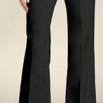 Theory Emery Crunch Pant Black Sz 4 Wide Flare Leg Linen Trousers Career Office Photo 0