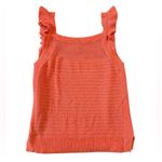 Ella Moss Coral Flames Sweater Ruffle Tank Top Photo 1