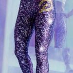 Terez Peloton Cycle x Active Leggings Logo Purple Speckles Womens Size M Photo 1