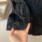 & Other Stories & Other Stories Puff-Sleeve Button Detail Denim Mini Dress in Washed Black sz 8 Photo 7