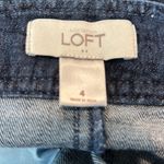 Loft 3/$15 denim floral print skirt Photo 4